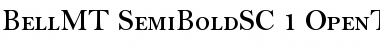 Bell MT Semi Bold Small Caps Font