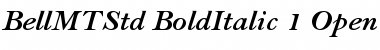 Bell MT Std Bold Italic Font