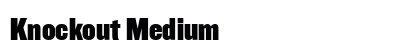 Knockout Medium Font