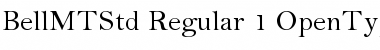 Bell MT Std Regular Font