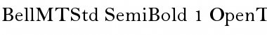 Bell MT Std Semibold Font