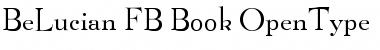 BeLucian FB Book Regular Font