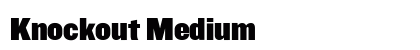 Knockout Medium Font