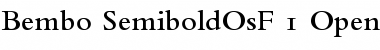 Bembo Semibold OsF Font