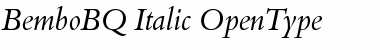 Bembo BQ Regular Font