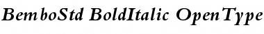 Bembo Std Bold Italic Font