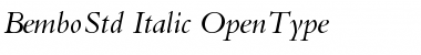 Bembo Std Italic Font