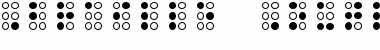 Braille Outline Regular Font