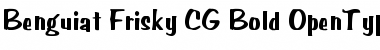 Benguiat Frisky CG Bold Font