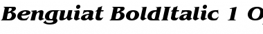 ITC Benguiat Bold Italic Font