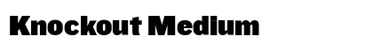 Knockout Medium Font