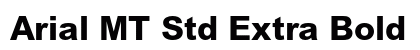 Arial MT Std Extra Bold Preview