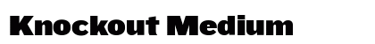 Knockout Medium Font