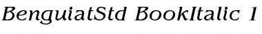 ITC Benguiat Std Book Italic Font