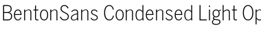 BentonSans Condensed Light Font