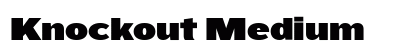 Knockout Medium Font