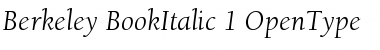 Berkeley Regular Font