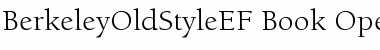 BerkeleyOldStyleEF Book Font