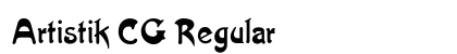Artistik CG Regular preview