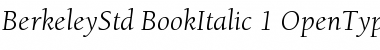 ITC Berkeley Oldstyle Std Book Italic Font