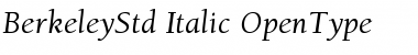 ITC Berkeley Oldstyle Std Italic Font