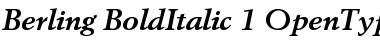 Berling Bold Italic Font