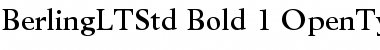 Download Berling LT Std Font