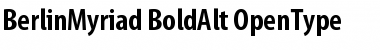 BerlinMyriad BoldAlt Font