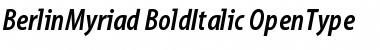 BerlinMyriad BoldItalic Font