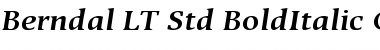 Berndal LT Std Regular Font