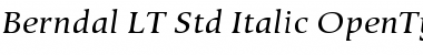 Download Berndal LT Std Regular Font