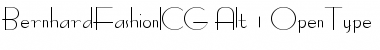 BernhardFashionICG Alt Font