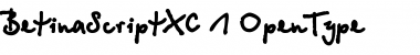 BetinaScriptXC Regular Font