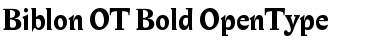 Biblon OT Bold Font