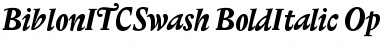 Biblon ITC Swash Bold Italic Font