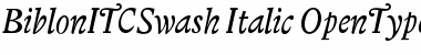 Biblon ITC Swash Italic Font