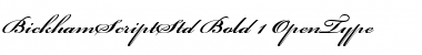 Download Bickham Script Std Font