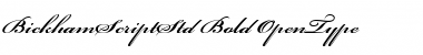 Download Bickham Script Std Font