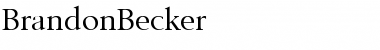 Download BrandonBecker Font