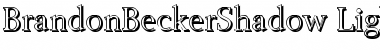 Download BrandonBeckerShadow-Light Font