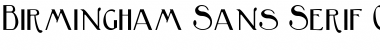 Birmingham Sans Serif Regular Font