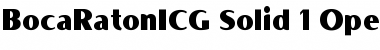 Download BocaRatonICG Font