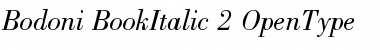 Bodoni Book Italic Font