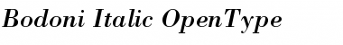 Bodoni Italic Font