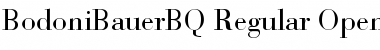 Bodoni Bauer BQ Regular Font