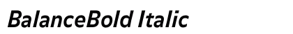 BalanceBold Italic preview