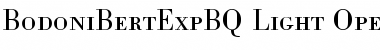Bodoni Berthold Expert BQ Regular Font