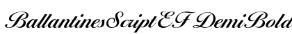 BallantinesScriptEF DemiBold Preview