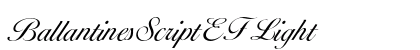 BallantinesScriptEF Light Preview