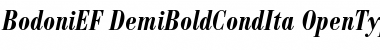 BodoniEF DemiBoldCondIta Font